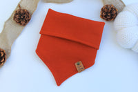 Orange Knit | Dog Bandana